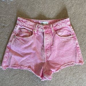 Zara Pink Jean shorts